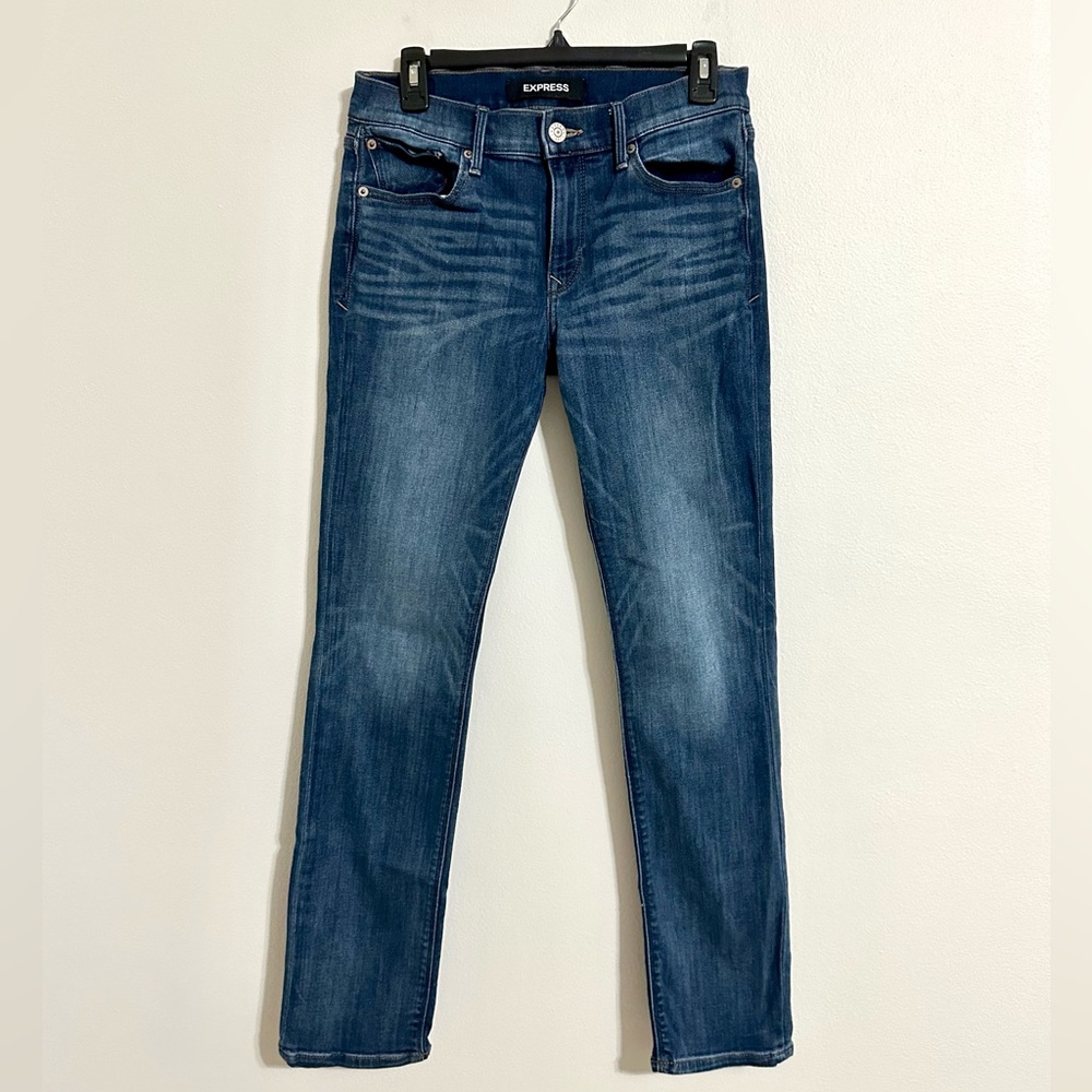 Express Skinny Mid-Rise Jeans